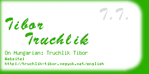 tibor truchlik business card